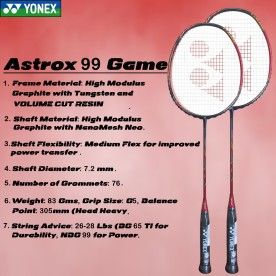 Yonex Astrox 99 Game Badminton Racket 
