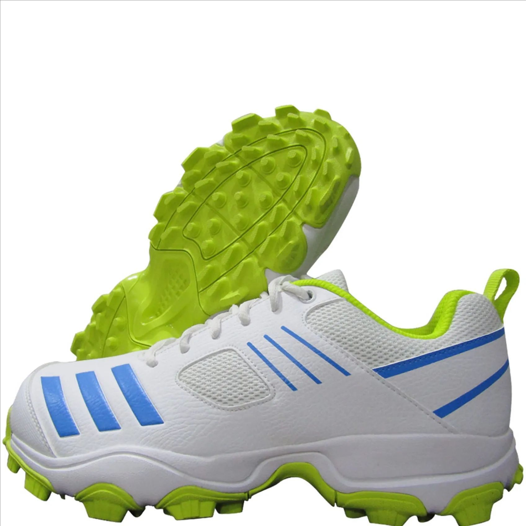 Adidas Mens Crihase Stud Cricket Shoes FTW White Pul Blue Aciyel