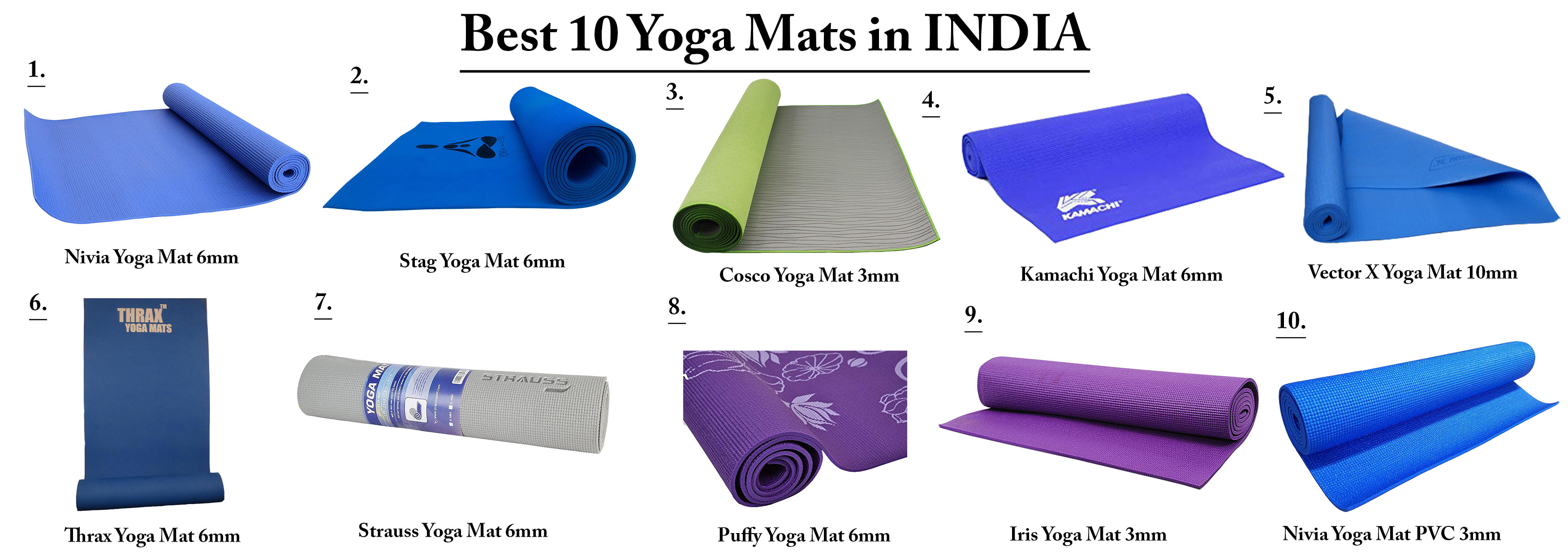 4 Best Yoga Mats in India⚡ Tested & Compared⚡ 