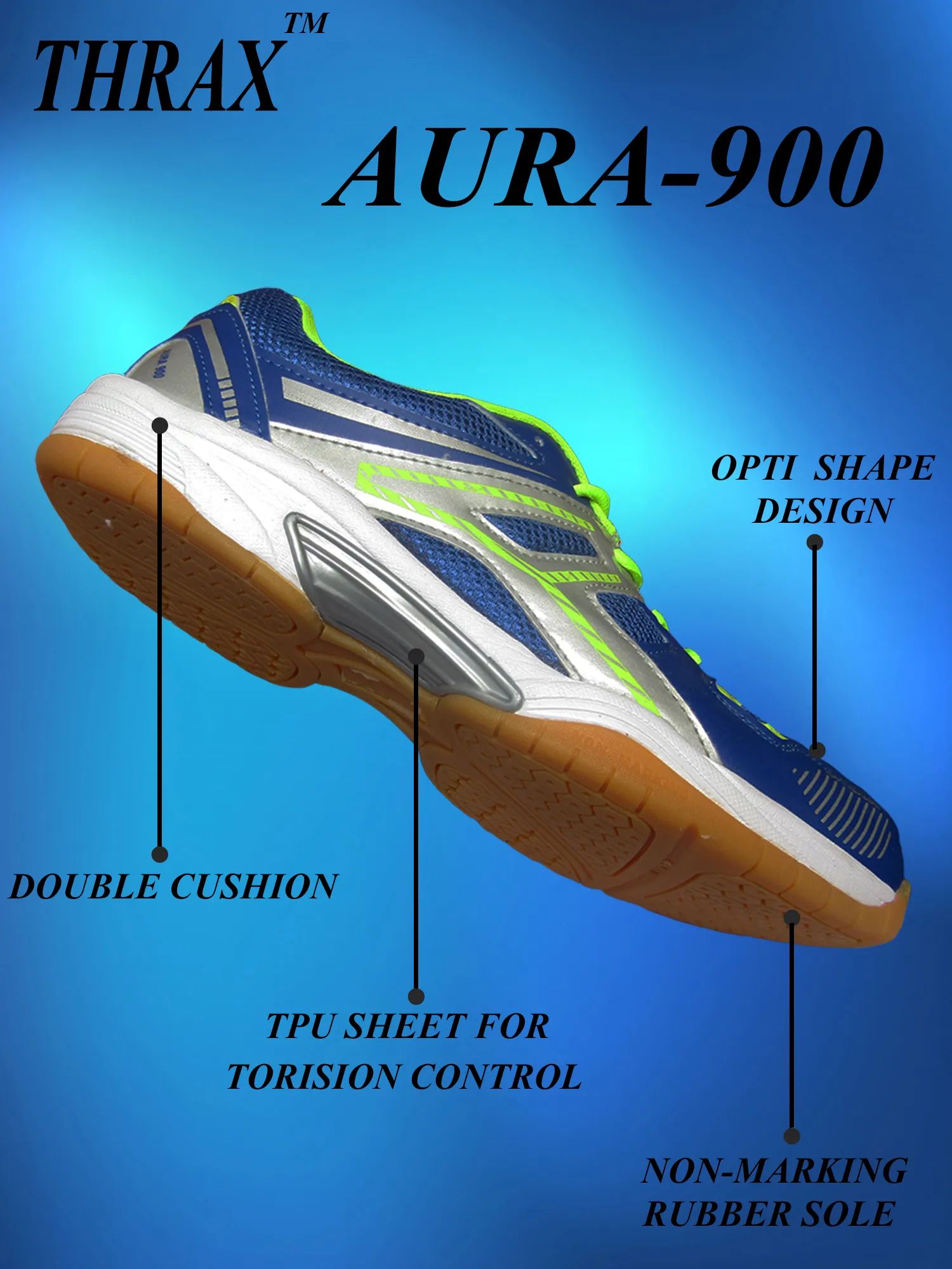 Thrax_Aura_900_Badminton_Shoes_Blue_Lime_Specification