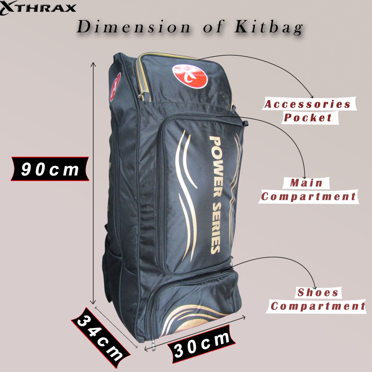 Thrax Power Pack Duffle Cricket Kit bag