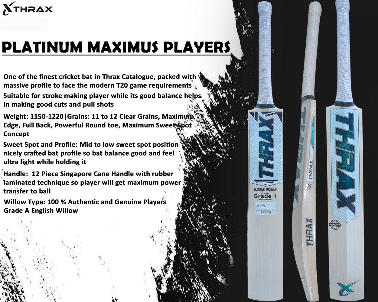 Top Picks Best Cricket Bats Of 2024 Unleashing Power And Precision   Platinum Maximus Players 